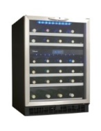 Danby DWC518BLS 5.1 Cu. Ft. 51-Bottle Silhouette Wine Cellar - Black/Stainless