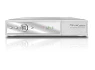 Opticum 4100 TSCX Digitaler Satelliten-Receiver (2xScart-Anschluss, Conax-Kartenleser) silber