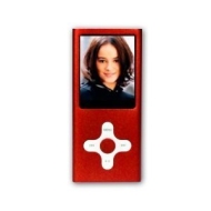 RED 4GB MP3 / MP4 player Cross Style with FM Radio and Full Colour Screen -- holds 1000 songs -- NOT AN IPOD NANO