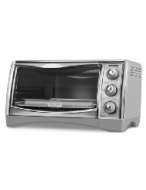 Black &amp; Decker CTO4500S 6-Slice CounterTop Convection Oven with Pizza Bump, Stainless Steel