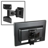Insten Wall Mount Bracket For Flat Panel LCD / Plasma TV [B01], Max 33lbs, 10&quot; - 24&quot;, Black (with Tilt and Swivel Angle)