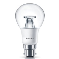 Philips 6W BC LED Classic Dimmable Bulb, Clear