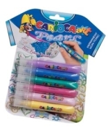 carioca fabric markers pens 3d six colours in pack