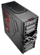 Aerocool Strike-X One - Caja para PC (ATX, 7 puertos internos de 3,5&quot;, 9 puertos externos de 5,25&quot; extern, 2 puertos USB 2.0), color negro