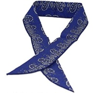 Cool Wrap 303 BP Cooling Scarfs, Blue with Print