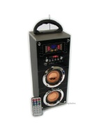 Portable Rechargable Tower Speaker &amp; FM Radio with LED Display