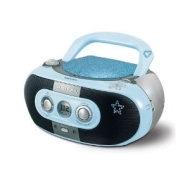 Scott SDM 10 BL Boom Box (CD-R/RW, MP3/WMA-CD, CD Audio, USB 2.0, FM-Tuner) blau