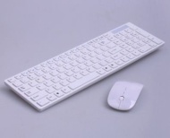 Slim White Wireless Keyboard And Mouse Set for Apple Mac PC Laptop Nano USB Reciever - shop4usb