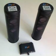 ZOpid - 2.4 GHz Weather-Resistant Stereo Wireless Speakers with built-in Rechargeable Battery - HA-WS507