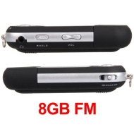 Easy Provider LETTORE MP3 8GB FM RADIO REGISTRATORE NERO + AURICOLARI
