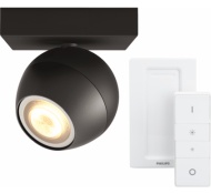 Philips Hue Buckram Spot Zwart met Dimmer