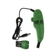 Mini USB Vacuum Keyboard Cleaner Brush For PC Laptop Computer Air Fans Monitor Green