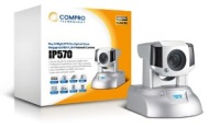 COMPRO IP 570  1.3 MP/PTZ/H.264/12x Optical Zoom/Day &amp; Night/MicroSDHC/Two way aduio/motion detection