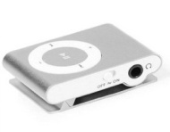 MINI LETTORE MP3 SILVER MICRO SD RICARICABILE DA VIAGGIO CORSA JOGGING IPOD STYLE