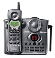 Uniden EXAI-3248 2.4 GHz Analog Cordless Phone with Call Waiting/Caller ID and Digital Answering System (Charcoal)