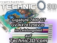 Gigabyte 7800 GTX GV-NX78X256V-B Video Card