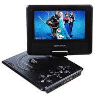 DBPOWER&reg; (with Remote Control Free Control) 7.5&#039;&#039; 270&deg; Swivel Portable DVD Player High Resolution Color TFT LCD Screen Display Home &amp; Car DVD Player V