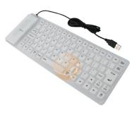 Foldable USB Keyboard, White