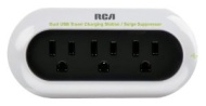 RCA PCHSTAT2R Portable Charging Station for Cell Phone, MP3, and other Electronics (White)