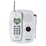 Uniden EXAi-398i 900 MHz Analog Cordless Phone with Digital Answering System and Caller ID (Pearl)