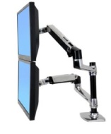 Ergotron LX Dual Stacking Arm - Mounting kit ( tray, desk clamp mount, gromme...