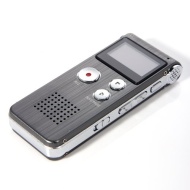 Masione&trade; Ultra-thin 8GB Digital Voice Recorder Dictaphone MP3 Player w/ U Disk, Earphone Microphone Telephone Adapter Included