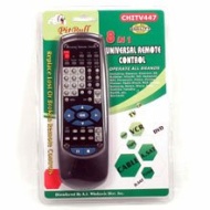 Universal Remote Control - 6 in 1 - For TV DVDS &amp; Cable
