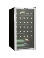 35 Bottle Wine Cooler,Reversible Door,Tempered Glass Door,Worktop