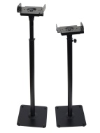 Videosecu One Pair of Side Clamping and Height Adjustment Universal Floor Stands Speaker Mounting Bracket for Surround Sound Speakers, with Level Adju