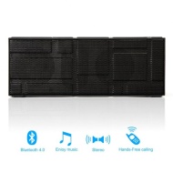 iClever&reg; Enceinte portable Bluetooth Noir rechargeable avec micro int&eacute;gr&eacute; avec syst&egrave;me main libre avec micro pour audio conf&eacute;rence pour les appareils