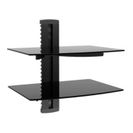 Monoprice 2 Shelf Wall Mount Bracket for TV Components, UL Certified