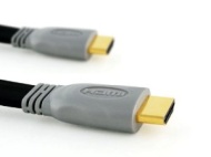 Premium 1.5m / 1.5 metres Flat High Speed HDMI Cable with Ethernet (1.4 / 1.4a, 3D Ready and Ethernet)