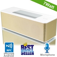 Microlab MD-215 Stereo 7W Rectangle Gold,White