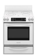 KitchenAid 30&quot; Self-Cleaning Freestanding Electric Range KERS807S
