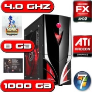 OVERCLOCKED AMD BULLDOZER 4.0GHZ ATI HD 6450 8GB RAM 1TB FAST GAMING COMPUTER PC WINDOWS 7