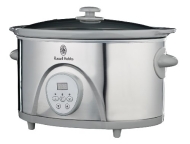 Russell Hobbs 14625 Digital Slow Cooker with Brushed stainless steel &amp; grey trim and 6 litre full capacity