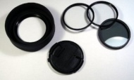 UV, Polfilter, Gitter, Deckel und Sonnenblende 67mm für Sony Cyber-shot DSC-HX100V HX200V HX100 V HX200 (DK97B67mm)