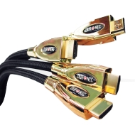 Duronic 2M BLACK - HDMI v1.4 Goldspec High Speed HDMI Cable with Ethernet- Premium 24K Gold Plated HDMI to HDMI Lead - 2 metres