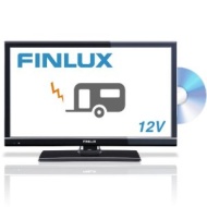 Finlux 22F6072-DM 22 Inch LED TV, Full-HD 1080p, Built-in Freeview &amp; PVR, Caravan HGV Boat 12 VOLT DC 12V, Black