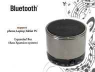 Mini Bluetooth(silber gl&auml;nzend)) Micro SD TF USB Stereo Speaker Lautsprecher Mp3 Musik Box Player