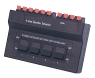 Black 4 Way Speaker Selector