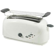 LUXUS LANGSCHLITZ TOASTER MIT 1400 WATT UND COOL TOUCH GEH&Auml;USE F&Uuml;R 4 SCHEIBEN MIT AUFTAU-, AUFW&Auml;RM- UND SCHNELLSTOFF FUNKTION INKL. 3 LED KONTROLLLEU