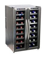 Whynter Stainless Steel Wine Cooler 32 bottle Dual Temperature Zone