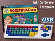 GeneralKeys USB-Lerntastatur f&uuml;r Kinder inkl. Lernpaket Vorschule 2009