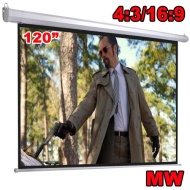 120 inch Electric Motorized HD Projector Screen 4:3 &amp; 16:9 Compatible
