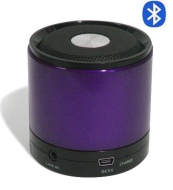 GadgetinBox&trade; Bluetooth Wireless Speakers for iPhone&#039;s / iPod&#039;s / iPad&#039;s / Laptops / Mobiles / Mp3 player devices (Purple)