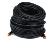 Monoprice 100ft High-quality Coaxial Audio/Video RCA CL2 Rated Cable - RG6/U 75ohm (for S/PDIF, Digital Coax, Subwoofer &amp; Composit