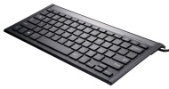 Perixx PERIBOARD-410, Mini ultrasottile tastiera - USB - con cavo - con 1 porte USB hub - 299x149x19 mm - Silent X Type chiclet Keys - UK layout ingle