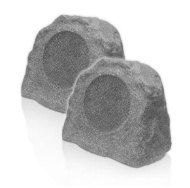 OSD Audio RX640 Weather Resistant Indoor/Outdoor Rock Speakers (Pair, Granite Grey)