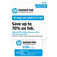HP Instant Ink Enrolment Card